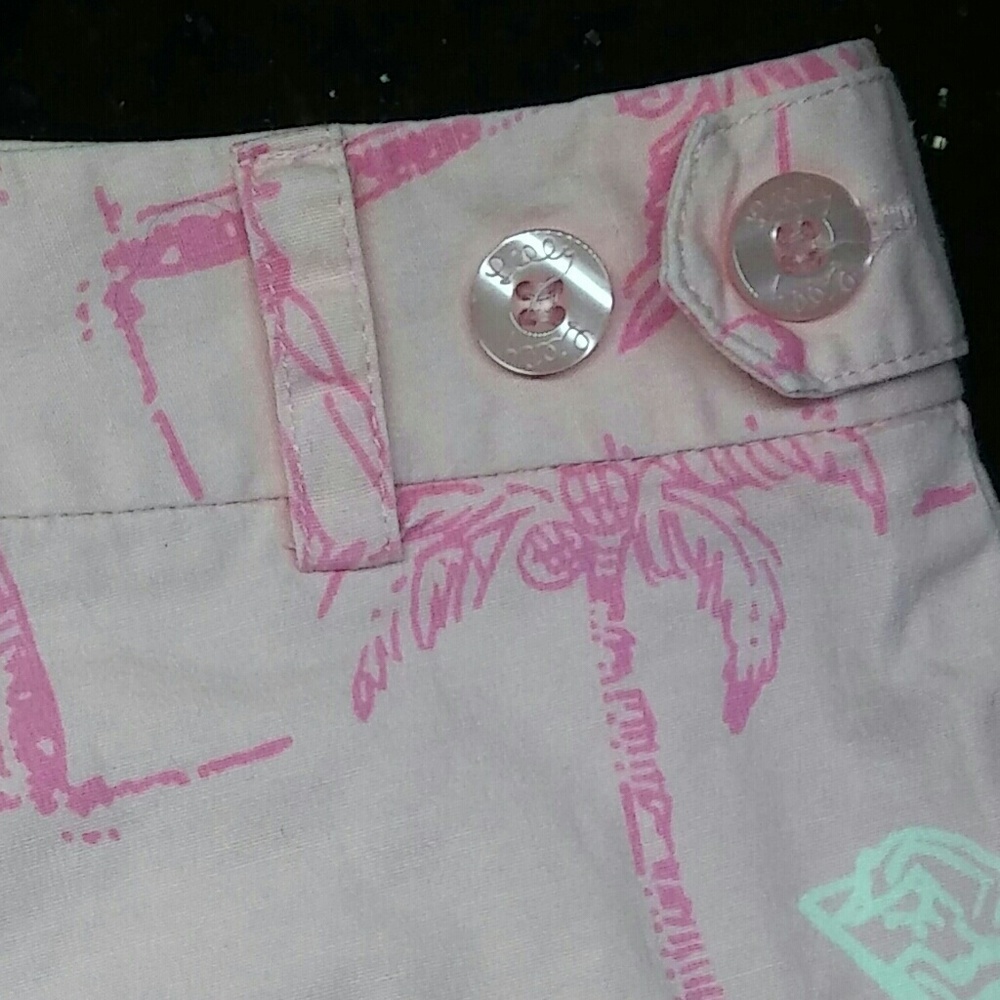 LILLY PULITZER Shorts PINK Beach Scene